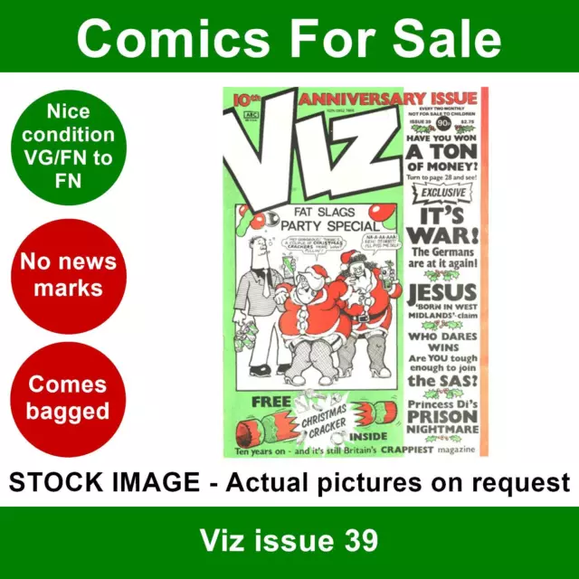 Viz magazine #39 comic - Nice (VG/FN) - - 10th anniversary - 1989