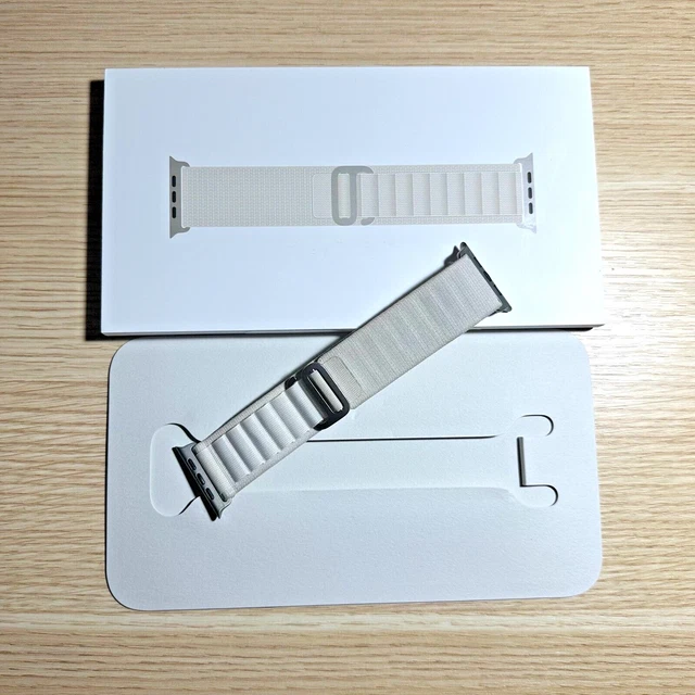 Genuine Apple Alpine Loop Band for Watch Ultra - Medium - Starlight White 49mm Genuine Apple Alpine Loop Band for Watch Ultra - Medium - Starlight White 49mm