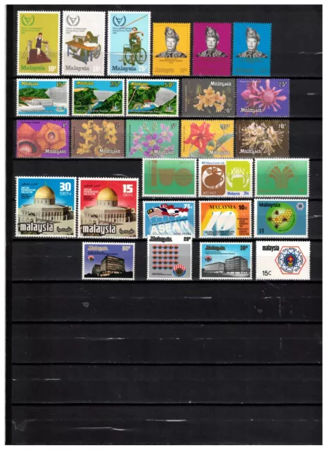 s47299 MALAYSIA MNH** selection of all complete sets as aper scan