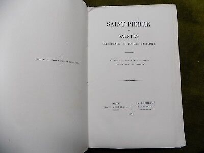 SAINT-PIERRE DE SAINTES Cathédrale et insigne Basilique 1871 3