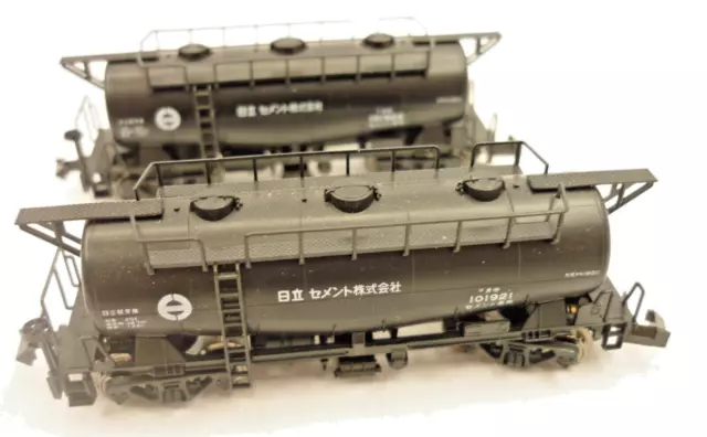 KATO N gauge 2  x CEMENT HOPPER pack - HITACHI - 8040-1 BOXED