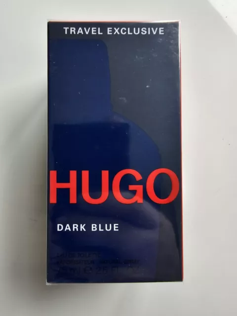 75Ml Hugo Boss - Dark Blue Herren Eau De Toilette Spray Neu Ovp