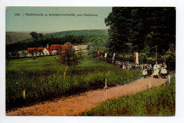 BONNE FONTAINE Guten brunnen prés de PHALSBOURG Moselle CPA 57 Pélerinage