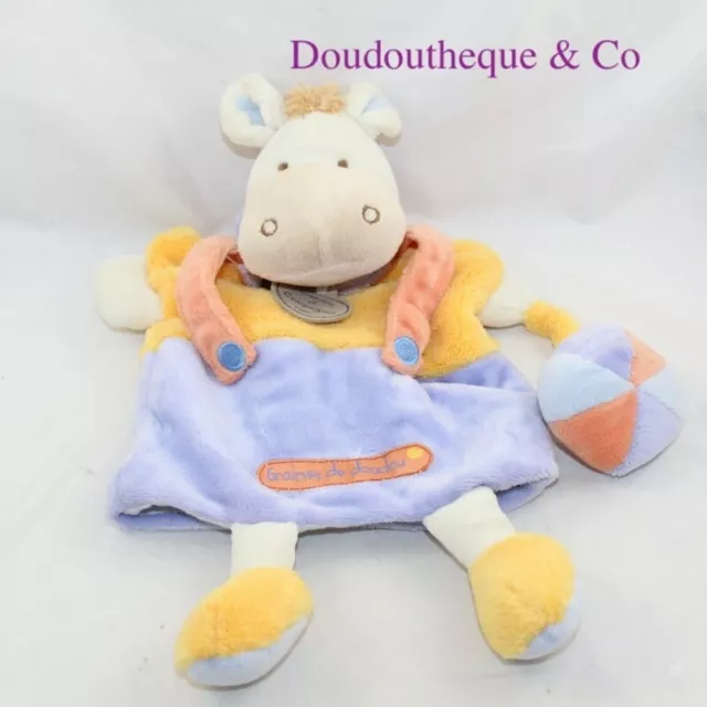 Doudou marionnette âne DOUDOU ET COMPAGNIE Graines de doudou 31 cm (MO5970)