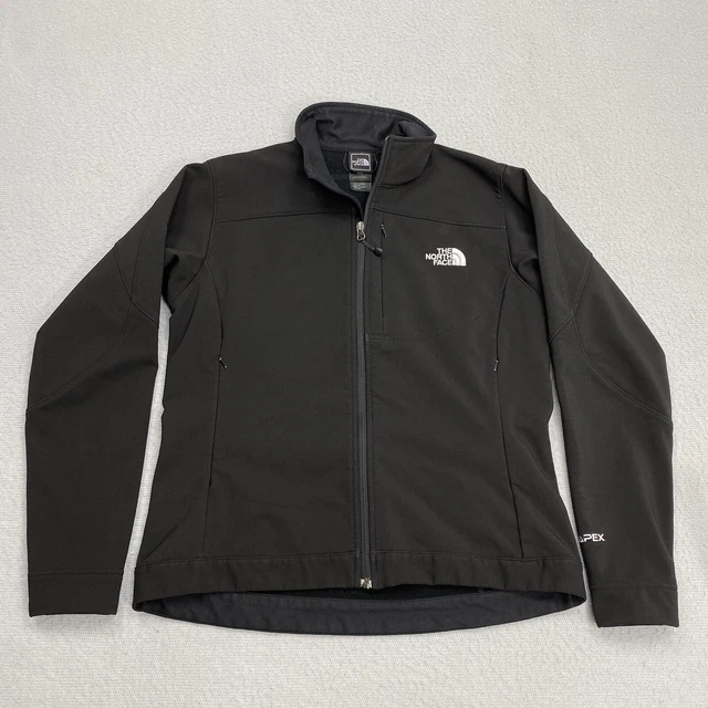 The North Face Womens Jacket Medium Black APEX Bionic Zip Softshell Wind Rain