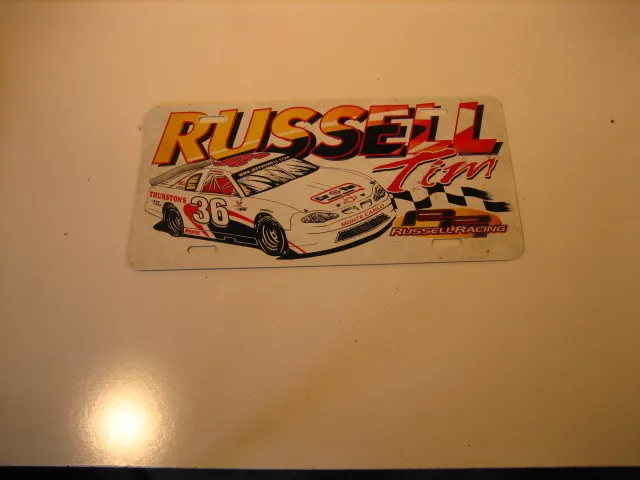 Tim Russell Racing Metal Plate