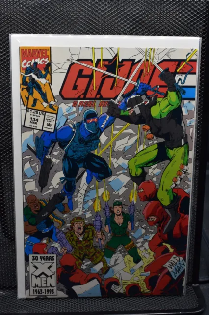 G.I. Joe A Real American Hero #134 Direct Marvel 1993 Snake Eyes Cobra 9.2