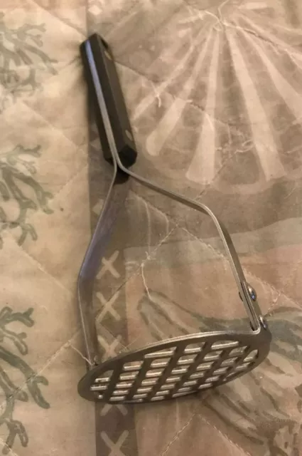 Vintage Flint Arrowhead Stainless Steele 9.5” Potato Masher