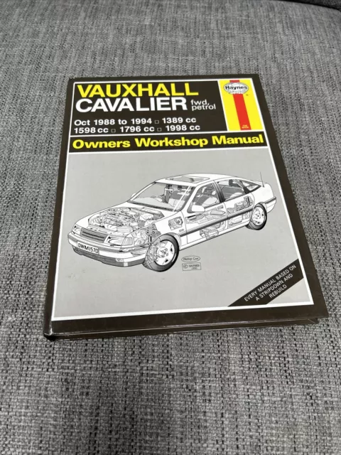 Haynes Werkstatthandbuch. Nein. 1570. Vauxhall Cavalier (FWD & Benzin). 1988 bis 1994