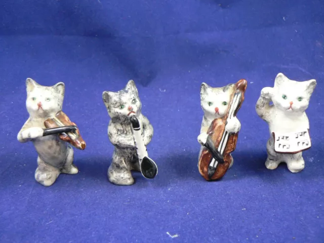 BESWICK CAT ORCHESTRA full set CONDUCTOR, CELLO, FIDDLE, SAXOPHONE