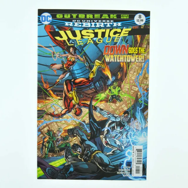 Justice League Rebirth #8 2017 DC Comic Batman Wonder Woman Flash Superman NM