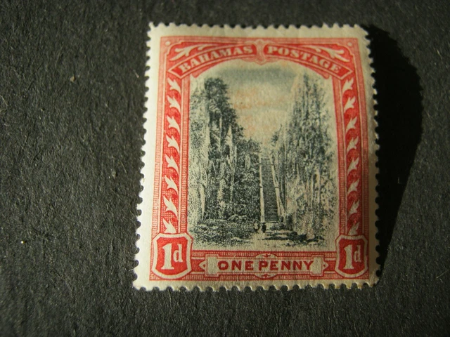 BAHAMAS  1901-03  1d BLACK & RED (wmk CC)  SG 58  MINT HINGED