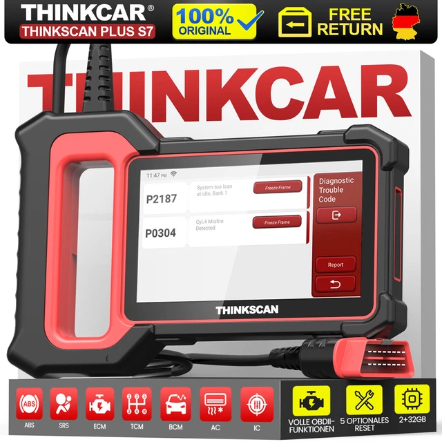 ThinkScan Plus S7 dispositivo diagnostico professionale per auto OBD2 scanner diagnostica di sistema lettore di codici