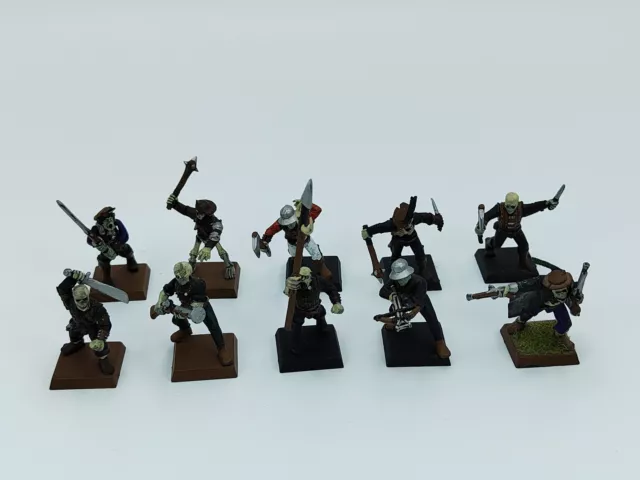 Warhammer Empire Militia Zombie set of 10 vintage plastic miniatures OOP