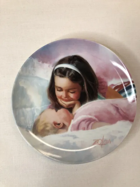 Pemberton & Oakes Collector Plate "Sisterly Love " by Donald Zolan