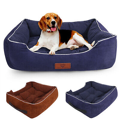 Pet Bed Orthopedic Lounger Dog Cat Bed Cuddler with Reversible Cushion Washable