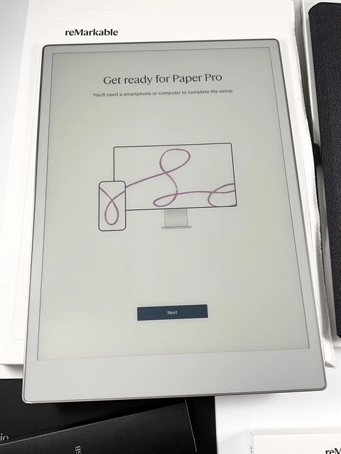 Tablette ReMarkable Paper Pro Move - Écran Couleur 7,3" - Stylet Marker Plus Avec Gomme - Pour Notes Et Croquis