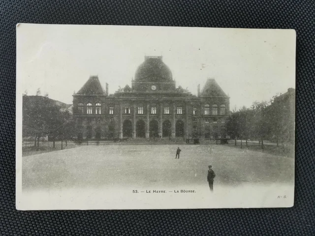 76 LE HAVRE. Bourse et Passerelle 1909