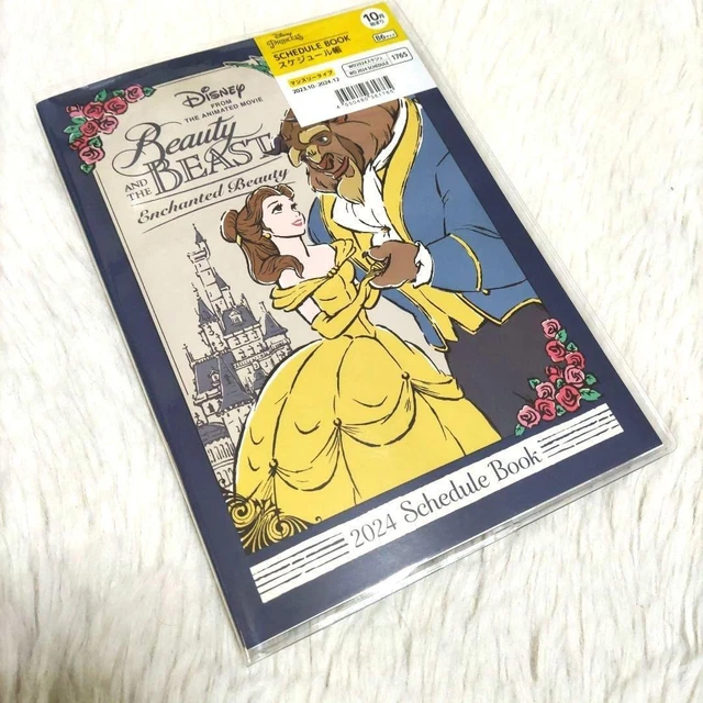 BEAUTY AND THE Beast 2024 Schedule Book System Notebook Diary Disney