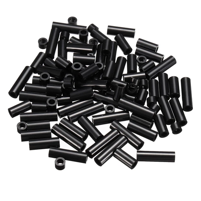 Rond Entretoise Rondelle 100 Paquet 5, 10, 15, 20, 25mm Long pour M4 Vis Bloc