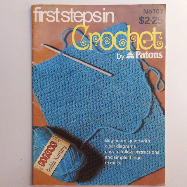 Primeros pasos en crochet de Patons No. 167 vintage