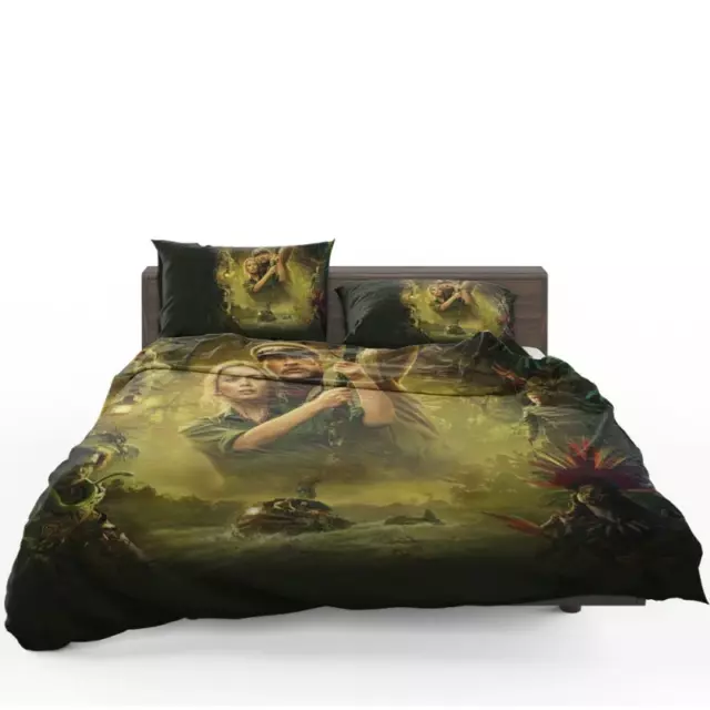 Jungle Cruise Movie Dwayne Johnson Emily Blunt Quilt Duvet Cover Set Bed Linen