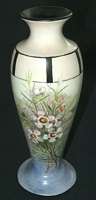 Antique RVR (Max Roesler, Rodach) Porcelain Miniature Vase Hand Painted Flowers