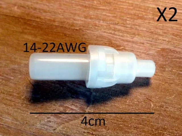 2x porte-fusible pour cable 14-22AWG + 2 fusibles 5 ou 10A 5x20mm