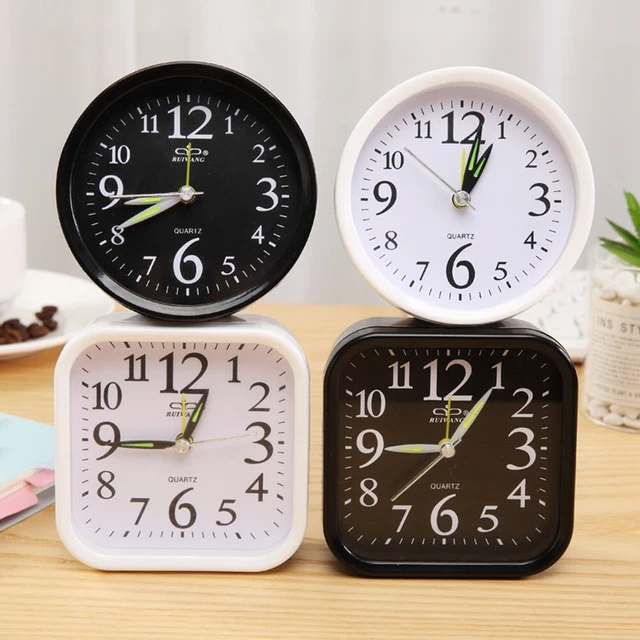 Reloj de cabecera analógico escritorio coche de viaje batería decoración escritorio regalo