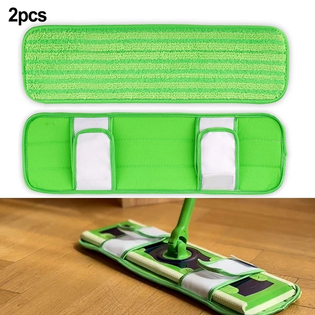 Práctica alfombrilla fregona LAVABLE 2 piezas almohadilla de limpieza FÁCIL DE RECOGER suciedad