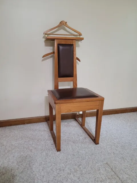 Vintage Gentleman's Valet Butler Wood Chair Mid Century 