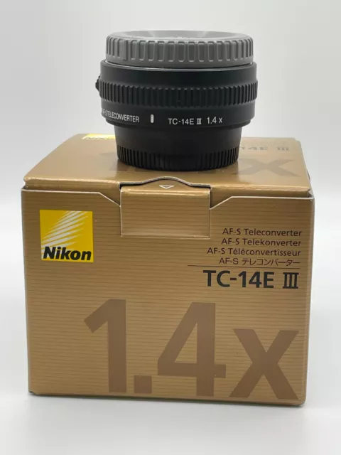 NIKON AFS TC-14E III 1.4x TELECONVERTER LENS - AF-S TC-14 E III - EXCELLENT