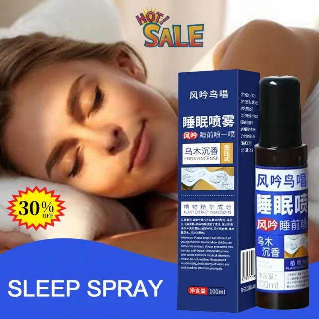 100ml Sleep Mist, Ebony Agarwood Sleep Spray, Fall Asleep Fast, Sleep Aid Spray