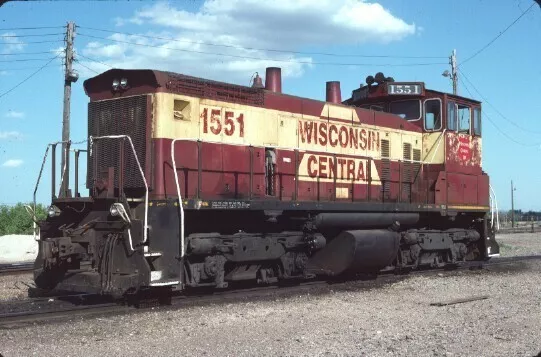 Wc 1551 Sw-1500 Fond Du Lac Wi (Wisconsin Central) Original Slide 05-31-94 T7-2