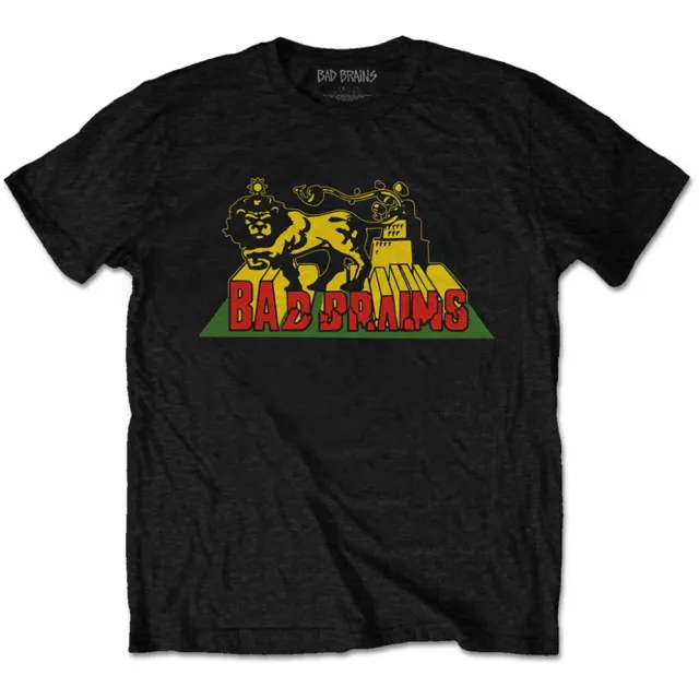 Bad Brains 'Lion Crush' (Noir) T-Shirt - NOUVEAU ET OFFICIEL!