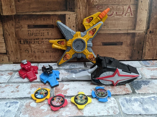 POWER RANGERS NINJA Steel Gold Ninja Star Battle Morpher with 4 Power ...