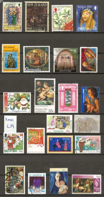 THEMATIC - CHRISTMAS - Lot 19 - 30+ different stamps - good condition