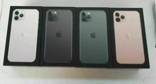 Empty Box Only Apple iPhone 11 Pro Max All Colours 64GB  With Charging Cable