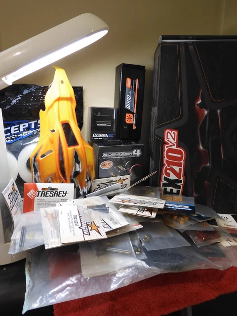 Team Durango DEX 210 v2 kit 100% NIB with upgrades & Bat, Servo, Rec, ESC, Tires