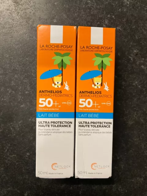 LA ROCHE-POSAY ANTHELIOS 50+ KINDER/BABYLOTION 2 x 50 ml BRANDNEU