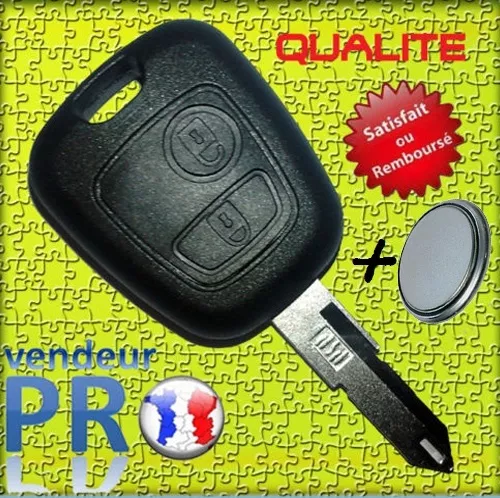 ? Coque Cle Telecommande Plip Peugeot 106 107 206 207 307 ? Pile Cr2016 Offerte