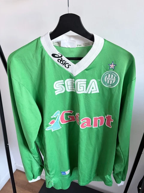 Maillot Vintage AS Saint-Etienne Umbro - Dreamcast Sega - Domicile Vert - Taille XL