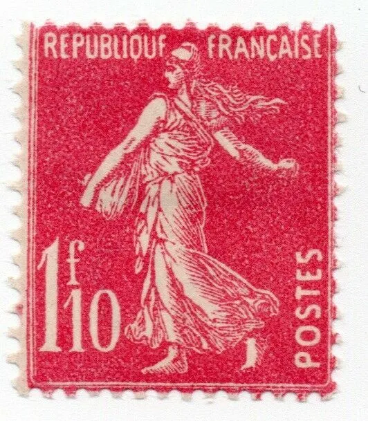 1927 - Frankreich - Allegorie, 1,10 rosa MH