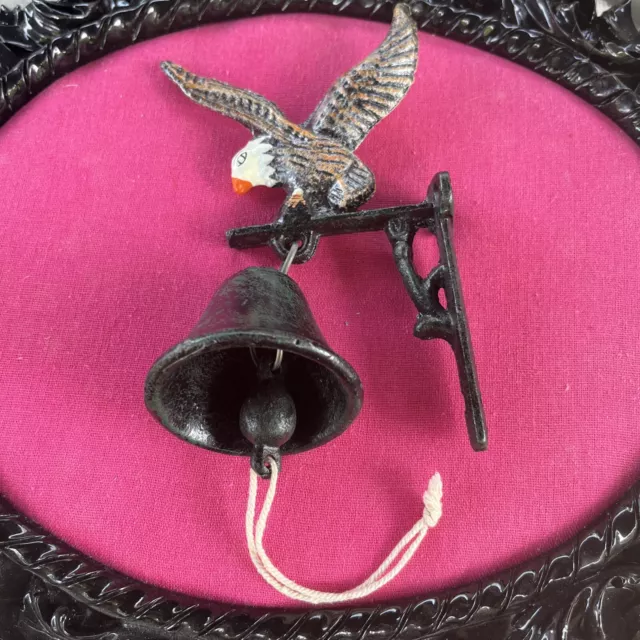 Vintage cast iron eagle bell