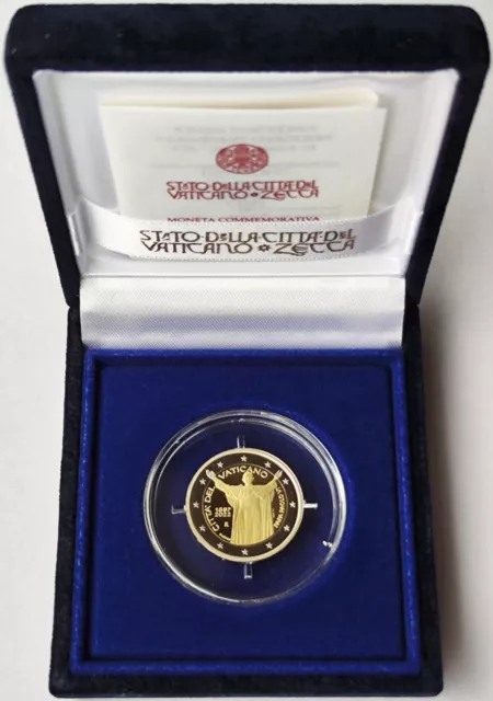 Moneta commemorativa 2 euro Vaticano ""125° compleanno di Papa Paolo VI"" 2022 PP/prova