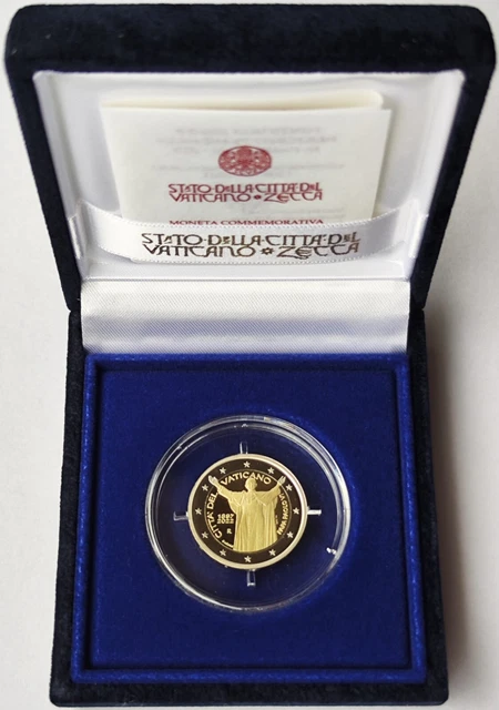 Moneta commemorativa 2 euro Vaticano ""125° compleanno di Papa Paolo VI"" 2022 PP/prova