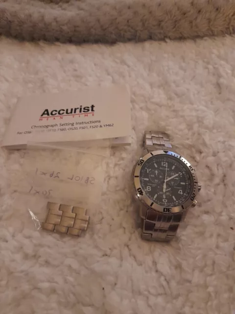 ACCURIST GENTS CHRONOGRAPH Watch MB1028 Stopwatch Brand New