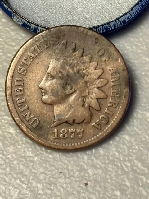 1877  Indian Head Cent - Key Date Of The Set - See Pictures