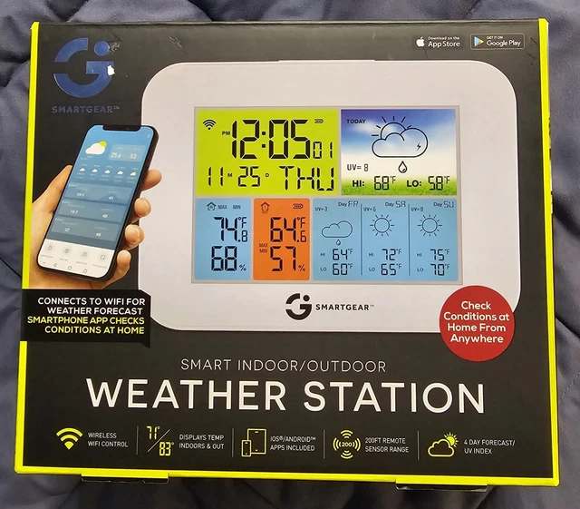 SMART GEAR WEATHER Station WiFi Enabled Newest Version 2022 Model STG