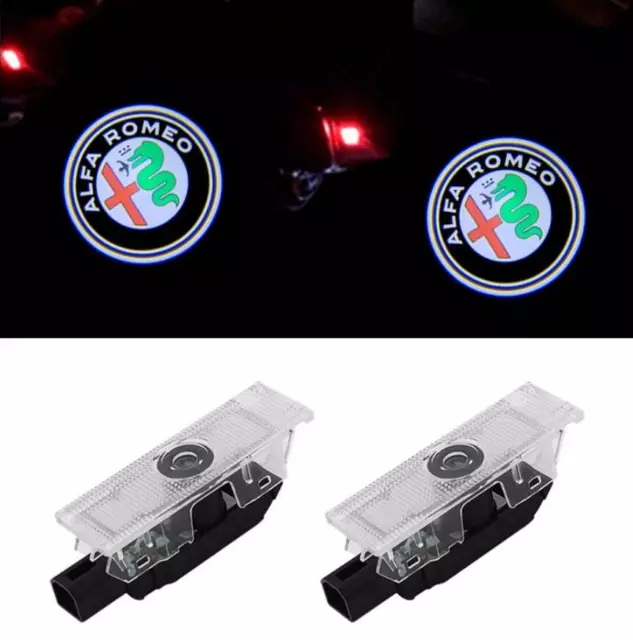 2x LED Laser Projektor Türlicht für Alfa Romeo Brera Spider Stelvio Mito 159